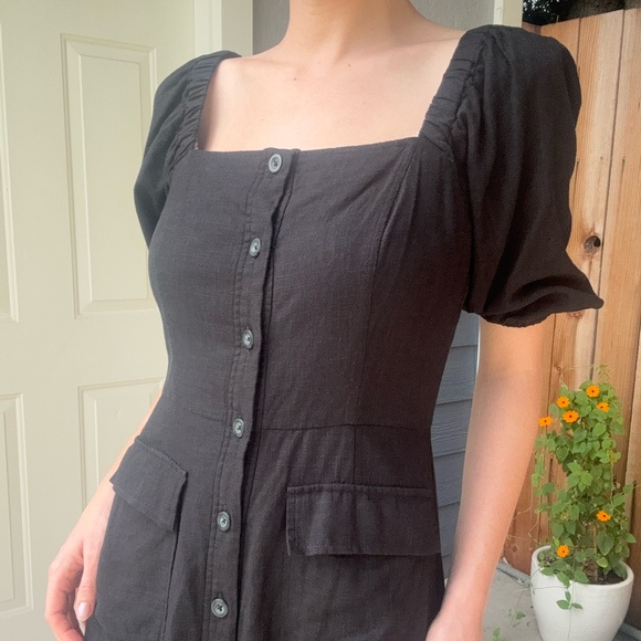 BCBG Black CottageCore Dress - Picture 4 of 12